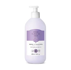 Loção Hidratante Desodorante Corporal Cuide-se Bem Rosa e Algodão 400ml