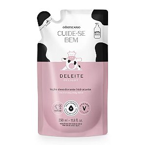 Refil Loção Desodorante Hidratante Corporal Cuide-se Bem Deleite 350ml