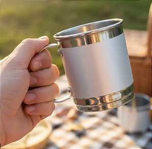 Caneca De Alumínio 450ml P/ Sublimação - Kit 50un