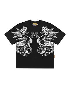 Camiseta Mad Enlatados Pente Extendido Preto