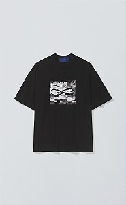 Camiseta Quadro Creations Notes Boxy Preto