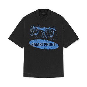 Camiseta Elo Em Comum Smartphone Preto Regular