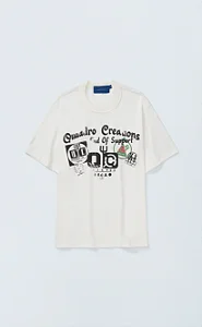 Camiseta Quadro Creations Icons Regular Off White