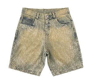 Shorts Jeans Survival Mancha Onça Dirty