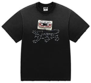 Camiseta Survival Fita Onça Logo Preto Estonado