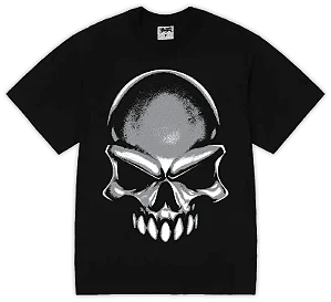 Camiseta Survival Spray Caveira Cinza