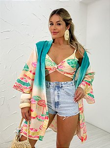 CONJUNTO KIMONO + CROPPED TORCIDO