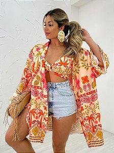 CONJUNTO KIMONO + CROPPED TORCIDO