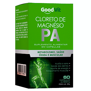 Cloreto de Magnésio P.A 260mg 60 Caps