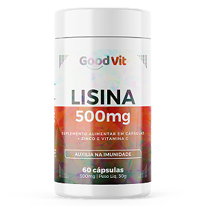 Lisina 500mg 60 Cápsulas