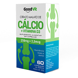 Good Cálcio 600mg + D3 60 Cáps