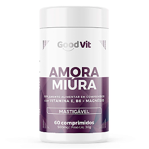 Vitaminas E, B6+Magnésio - Sabor Amora - 60 Cmps