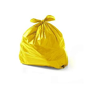 Saco Para Lixo Amarelo 100L C/100 Und