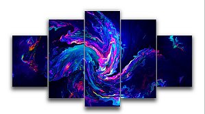 Quadros polípticos 5 partes de Excelente Gosto e Alta Resolução 105x60 Cm