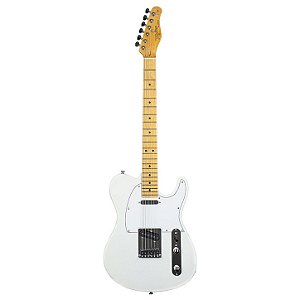 Guitarra Elétrica Tagima Tw Series Tw-55 De  Tília Pearl White Com Diapasão De Bordo