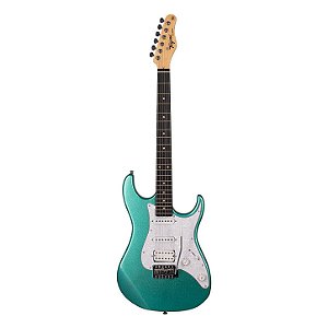 Guitarra Elétrica Tagima Tw Series Tg-520 De  Tília Metallic Surf Green Metálico Com Diapasão De Madeira Técnica