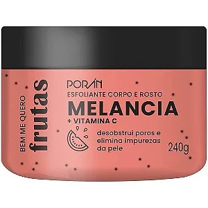 Esfoliante Corporal e Rosto Melancia + Vitamina C Póran