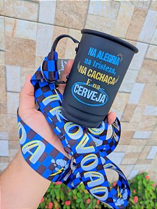 Caneca de Aluminio Personalizada Na alegria e Na tristeza - Terceirão