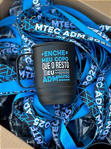 Caneca 500ml preto fosco terceirão administração