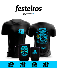 Kit Terceirão 2025 Ampulheta – Camisa, Caneca de Alumínio e Tirante Personalizado