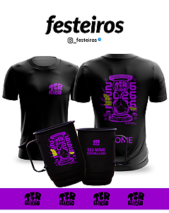 Formatura Faculdade Universidade Terceirão 2026 Ampulheta – Camisa, Caneca de Alumínio e Tirante Personalizado