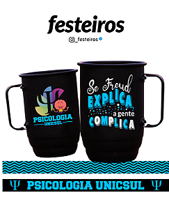 Caneca de Psicologia com Tirante – Personalizada para Formatura