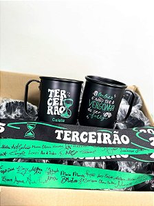 Caneca Terceirão 2026 de Alumínio 500ml com Tirante – Nome Personalizado