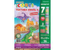 Textura Visual 4 180g Coleção Eco Cores c/ 36 folhas Novaprint