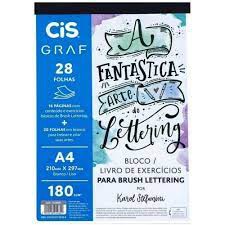 Bloco  Brush Lettering A4 180g CiS