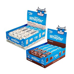 Combo Chocowheyfer +Mu Chocolate + Cookies'n Cream (1 Caixa de 12 unidades por sabor) - 300g