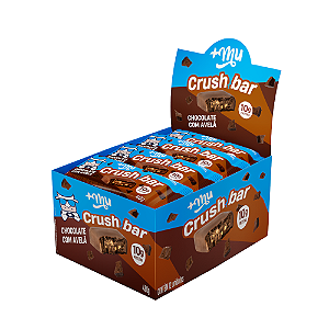 Crushbar +Mu - Chocolate c/ Avelã - Caixa 12 unidades - 480g
