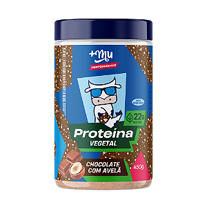Proteína Vegetal +Mu Performance - Chocolate c/ Avelã - Pote 450g