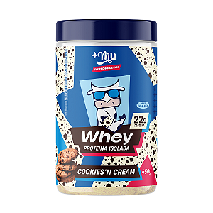 Whey Isolado +Mu Performance - Cookies'n Cream - Pote 450g