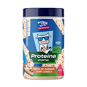 Proteína Vegetal +Mu Performance - Torta de Banana com Canela - Pote 450g