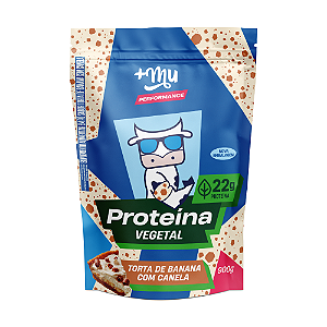 Proteína Vegetal +Mu Performance - Torta de Banana com Canela - Refil 900g