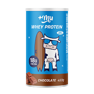 Whey Concentrado +Mu - Chocolate - Pote 450g