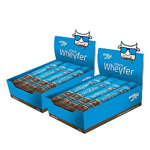 Combo Chocowheyfer +Mu Chocolate (2 Caixas de 12 unidades) 300g | +Mu Snacks
