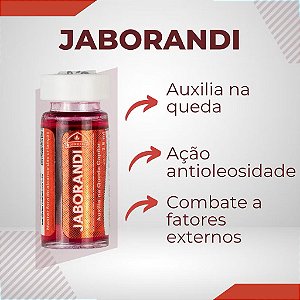Ampola de Jaborandi -  Combate A Queda Capilar + Crescimento - Kit com 12 ampolas