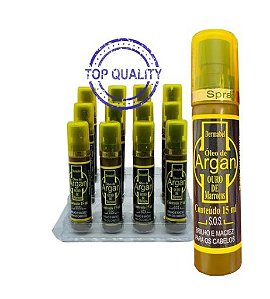 óleo de Argan - Brilho e Maciez para os cabelos - 15ml com 12 unidades