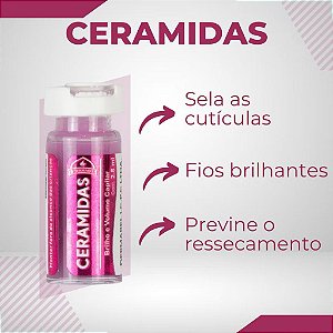 Ampola Ceramidas Sela as cúticulas - Kit com 12 Unidades Dermabel