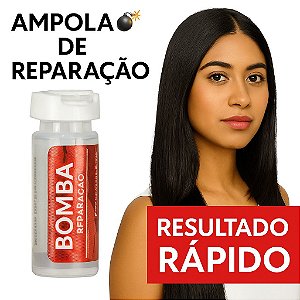 Ampola Bomba de Reparação  Revitalize seu cabelo  Kit com 12 unidades Dermabel