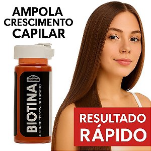 Ampola de Biotina -  Crescimento Capilar e Força Imediata- Kit com 12 unidades