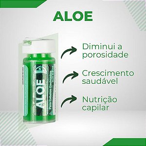 Ampola de Aloe (Babosa) Dermabel -  Ideal para Cachos - Kit com 04 ampolas