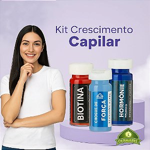 Kit 12 Ampolas Dermabel Crescimento Capilar+Força+Brilho