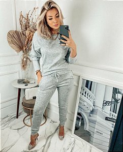 Conjunto lanzinha manga longa