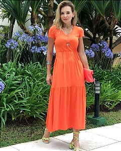 Vestido Midi em Viscolycra Inspired