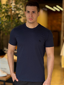 Camiseta Acostamento Básica - Azul Marinho