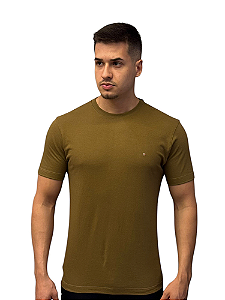 Camiseta Aramis Básica Caqui Mascavo