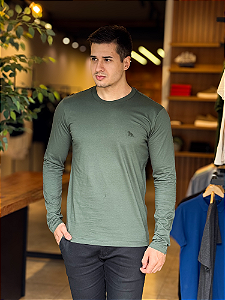 Camiseta Acostamento ML Básica Verde Nativo
