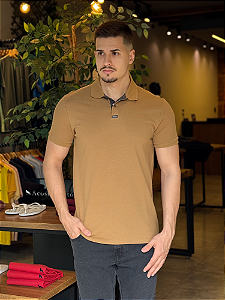 Polo Calvin Klein Premium Caramelo